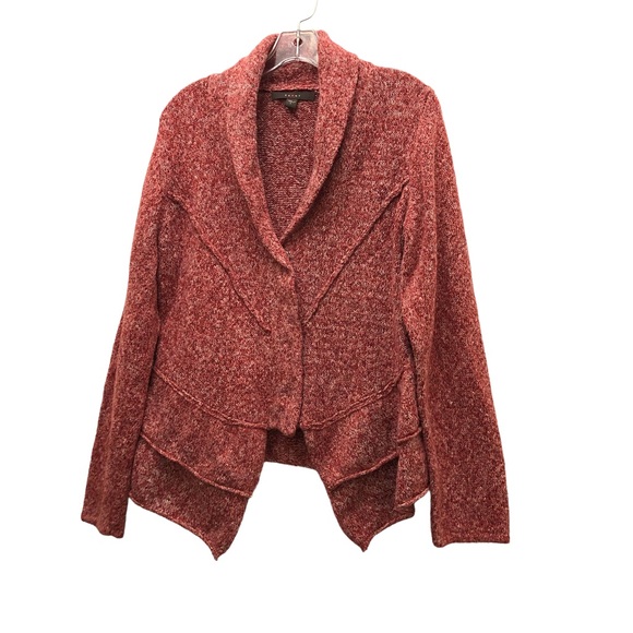 Fever Jackets & Blazers - Fever Shawl-Collar Snap Closure Lightweight Jacket Women's Size L Rose Pink/Tan